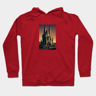 Mars Exploration T-Shirt - Castle on the Red Planet Design Hoodie